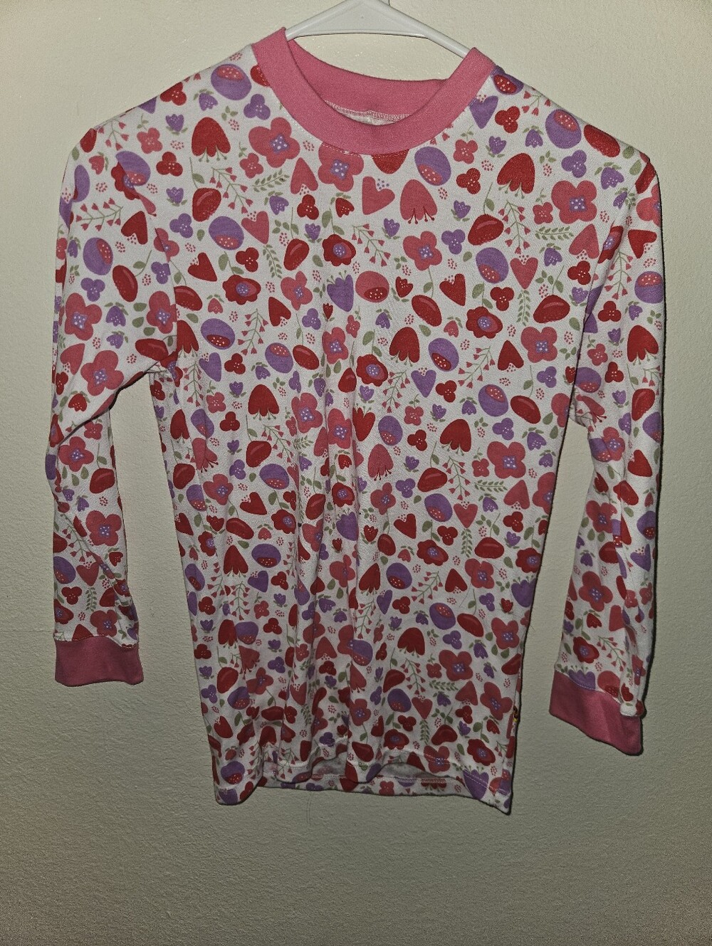 Unbranded Girls Floral Pajama Top